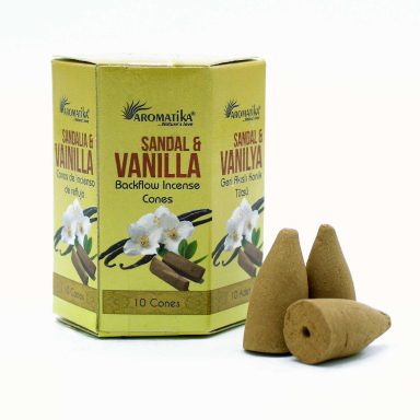 Encens Backflow Vanille et bois de santal
